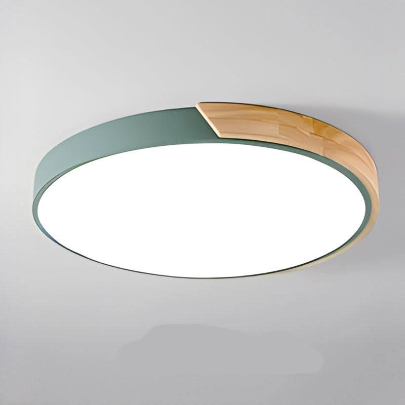 Meringue Glow Nordic Wood LED Ceiling Light For Cozy Living Ambience | Temsk