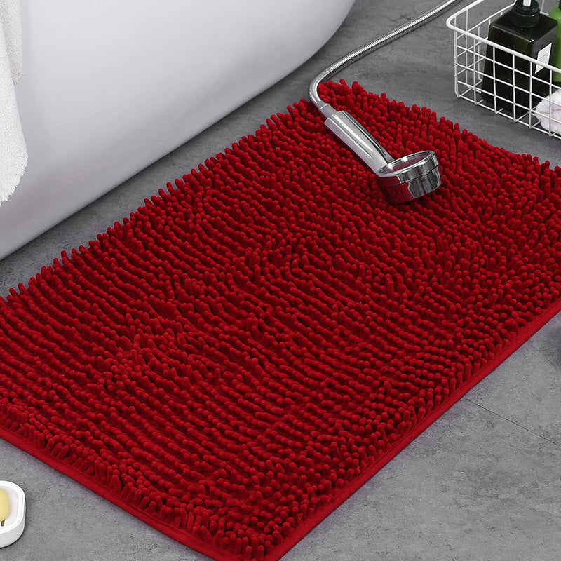 Weicher rutschfester Badematten-Teppich mit flauschigem Chenille und saugfähiger Oberfläche | Temsk