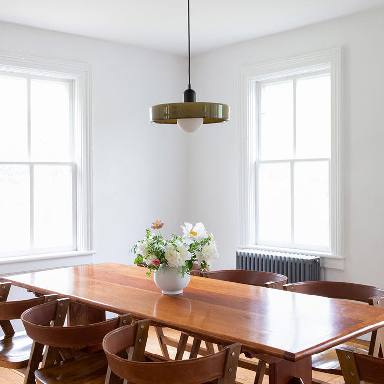Coloured Glass Pendant Light In Bauhaus Style For Modern Interiors | Temsk