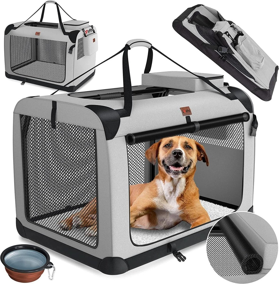 PawVista Foldable Luxury Carrier Bag For Stress-Less Travel With Pets | Temsk