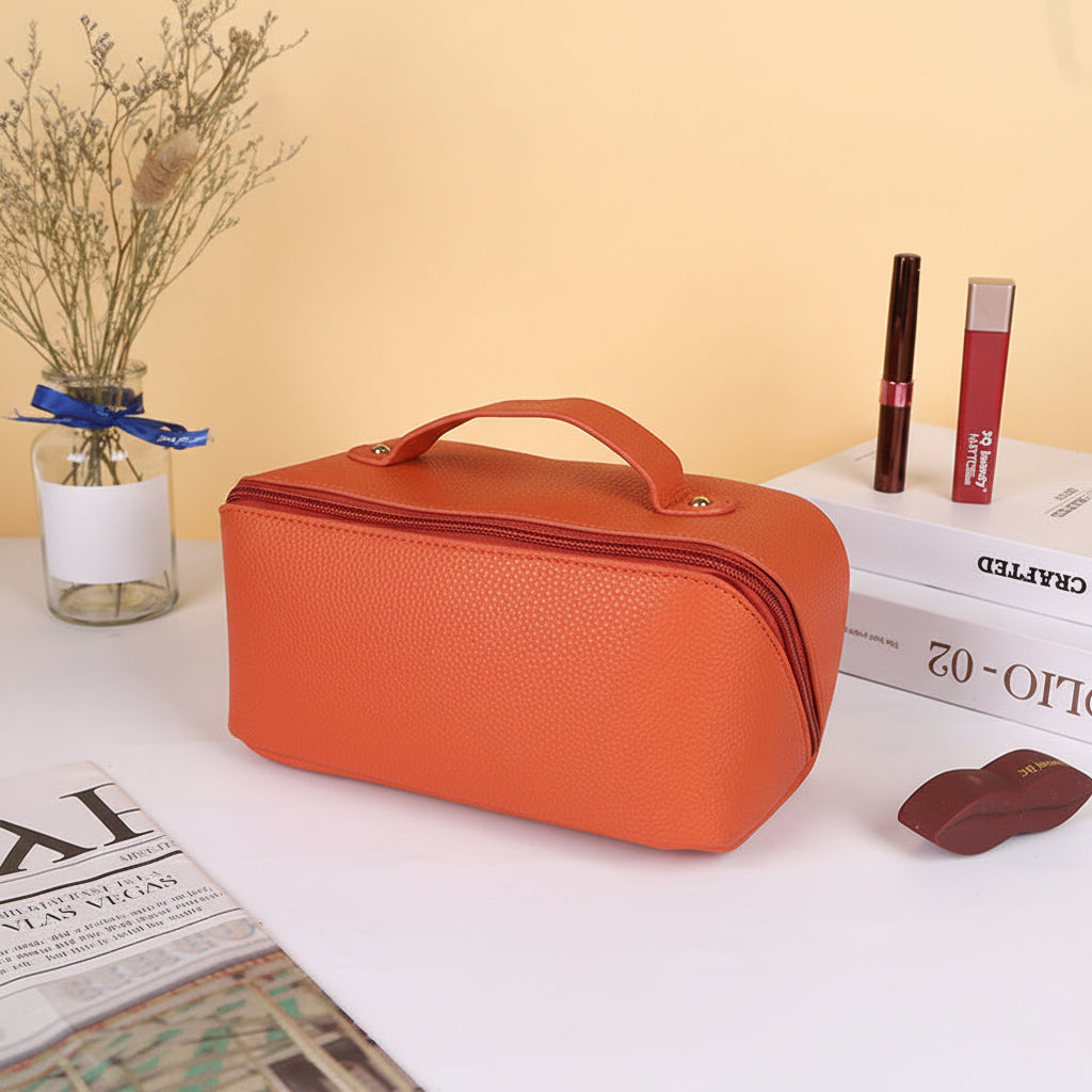 Reise-Schminktasche mit großem Fassungsvermögen und Kosmetik-Organizer | Temsk