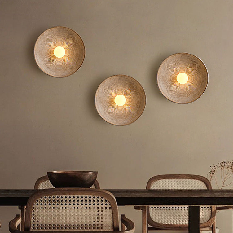Japanisch gefertigtes Holz-Wandlicht im minimalistischen Zen-Stil | Temsk
