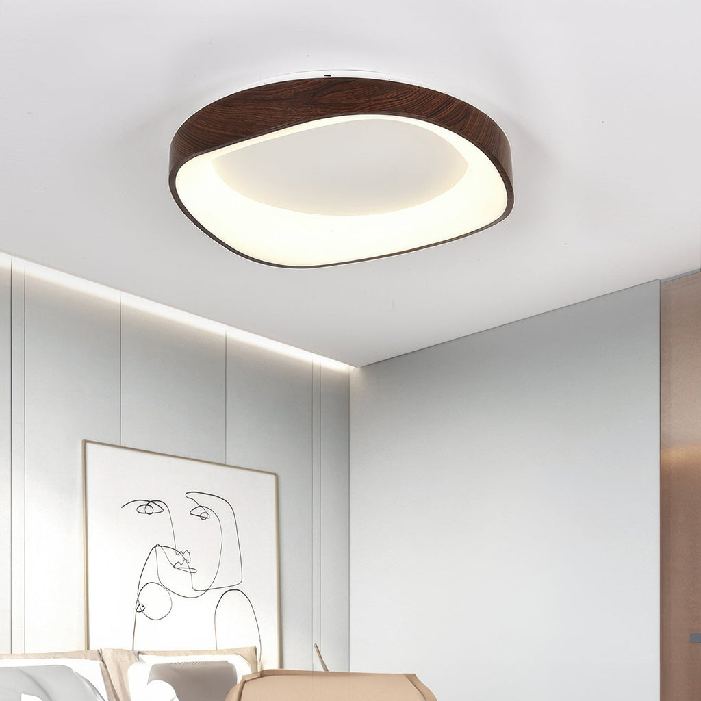 Wood Look Scandinavian LED Ceiling Light For Living Room And Bedroom | Temsk