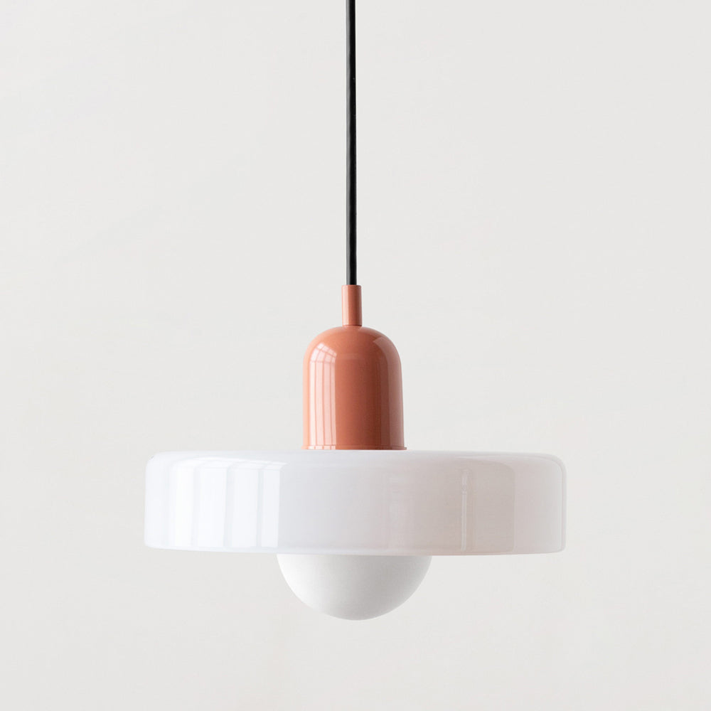 Nordische Pendelleuchte mit Retro-Glas-Look für bunte moderne Räume | Temsk