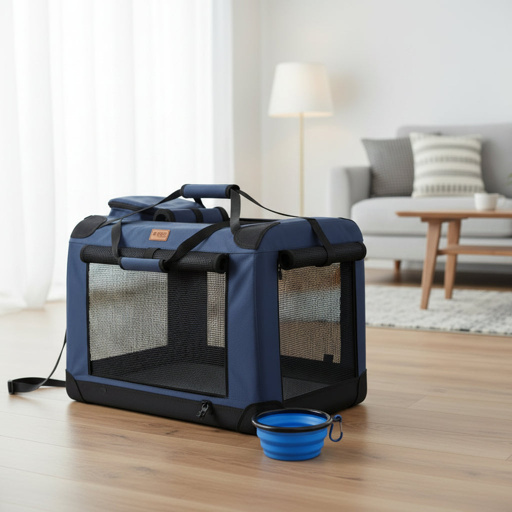PawVista Foldable Luxury Carrier Bag For Stress-Less Travel With Pets | Temsk