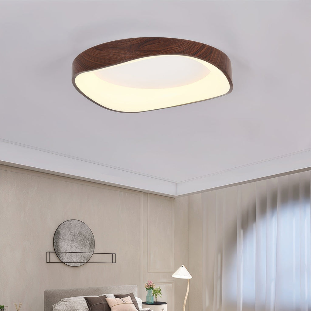 Wood Look Scandinavian LED Ceiling Light For Living Room And Bedroom | Temsk