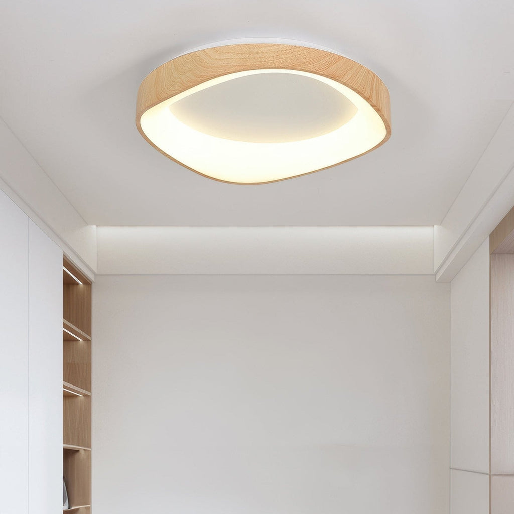 Wood Look Scandinavian LED Ceiling Light For Living Room And Bedroom | Temsk