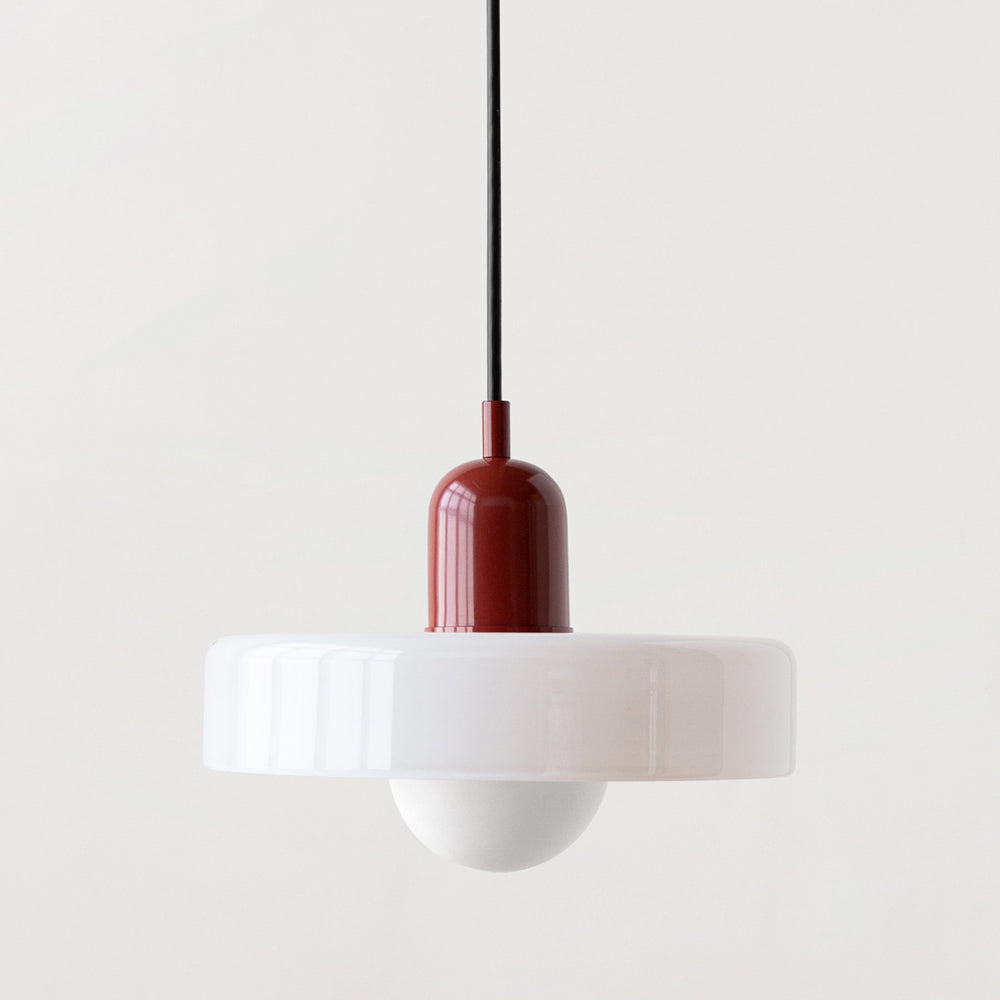Nordische Pendelleuchte mit Retro-Glas-Look für bunte moderne Räume | Temsk