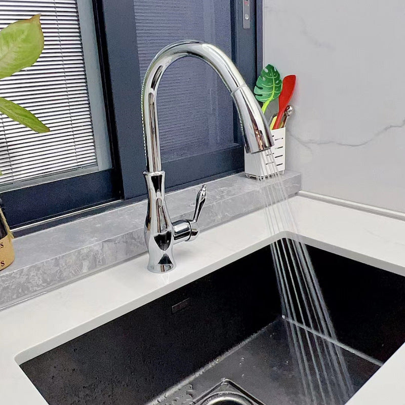 Metall-Ausziehbarer Küchenwasserhahn für einfaches Spülen und Befüllen | Temsk