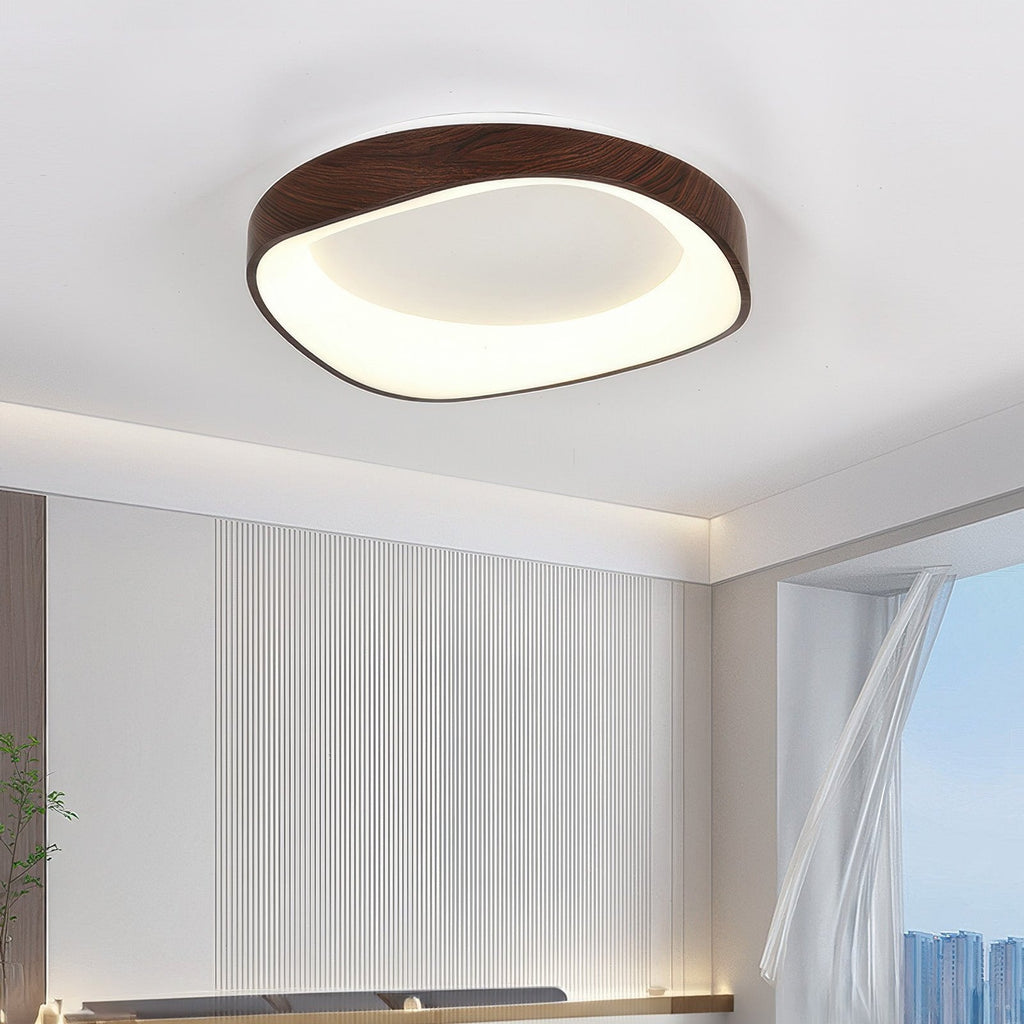 Wood Look Scandinavian LED Ceiling Light For Living Room And Bedroom | Temsk