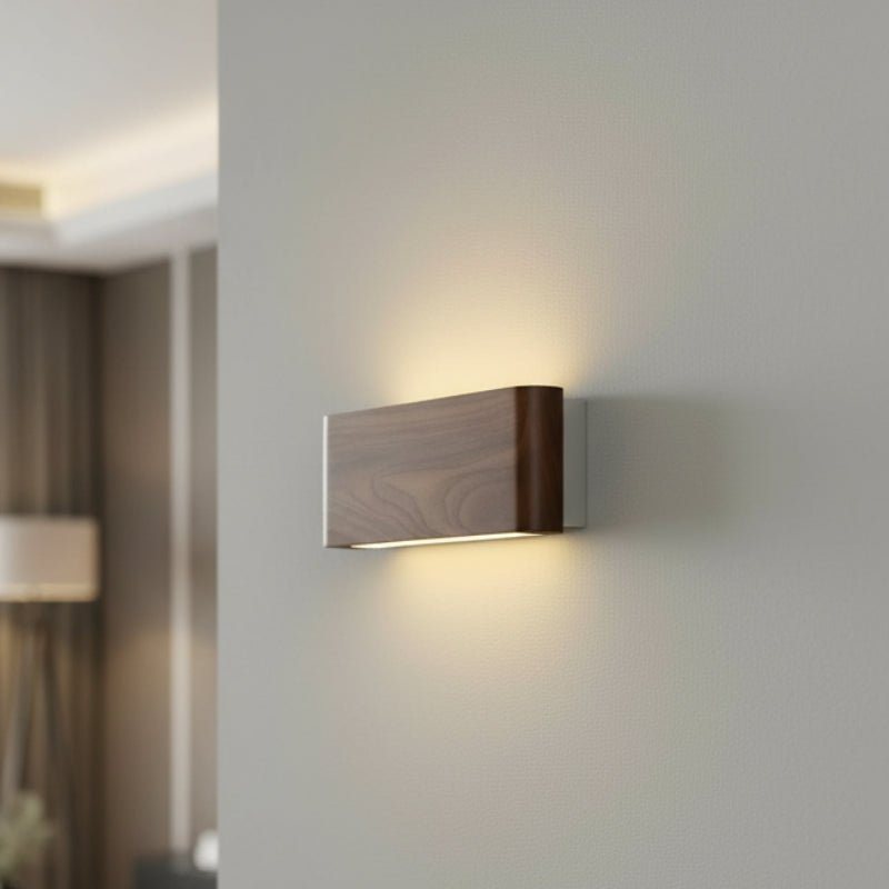 ArborLum Modern Wooden Wall Lamp With Three Color Modes | Temsk