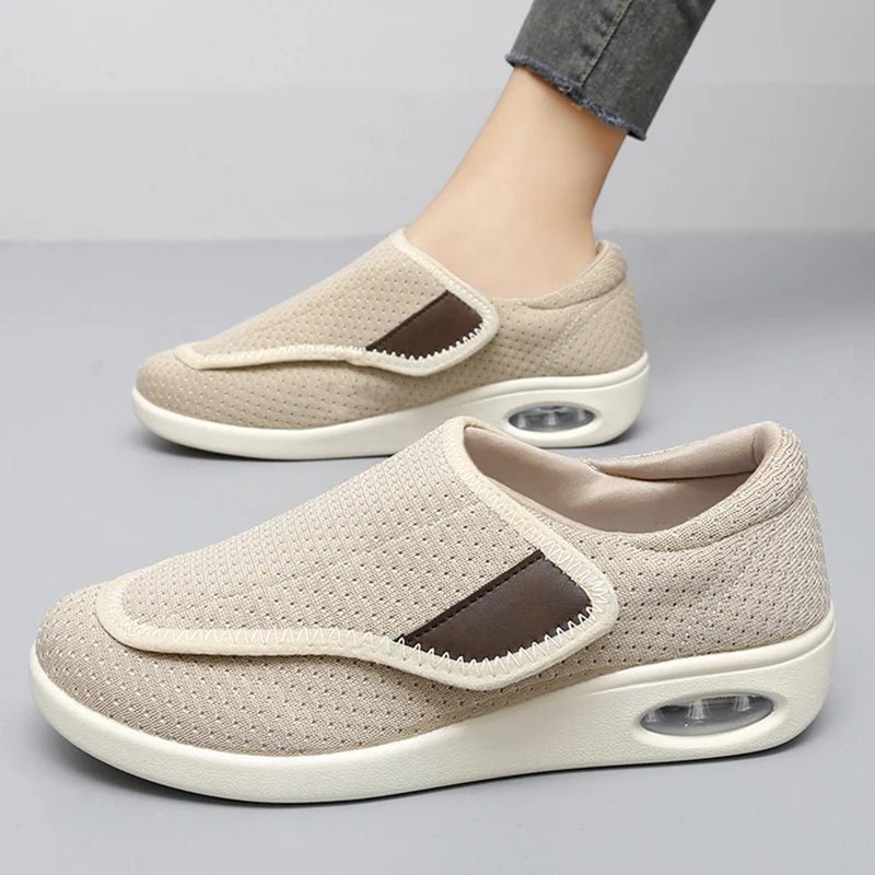 ApexStride Diabetic Walking Shoes for Wide Feet With Adjustable Orthopedic Support | Temsk