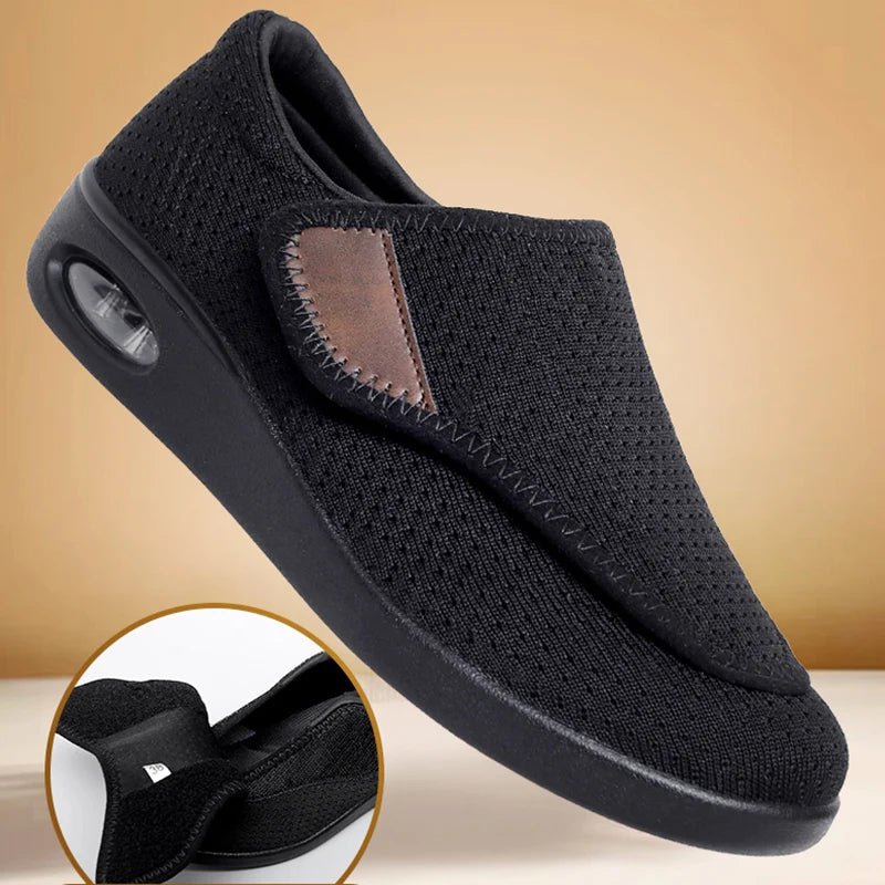 ApexStride Diabetic Walking Shoes for Wide Feet With Adjustable Orthopedic Support | Temsk