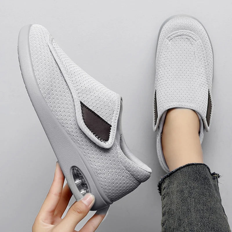 ApexStride Diabetic Walking Shoes for Wide Feet With Adjustable Orthopedic Support | Temsk