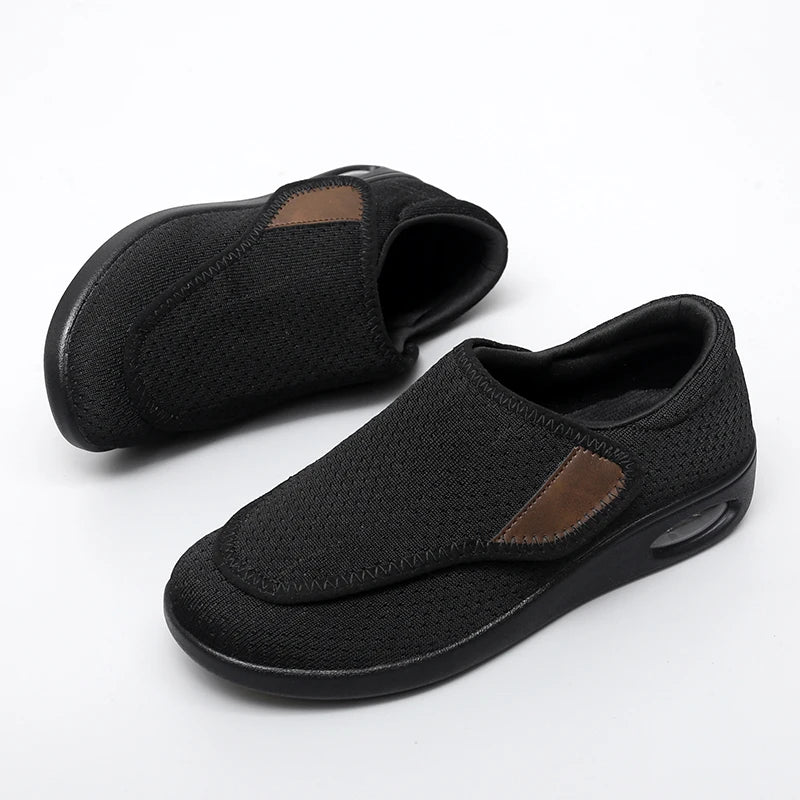 ApexStride Diabetic Walking Shoes for Wide Feet With Adjustable Orthopedic Support | Temsk