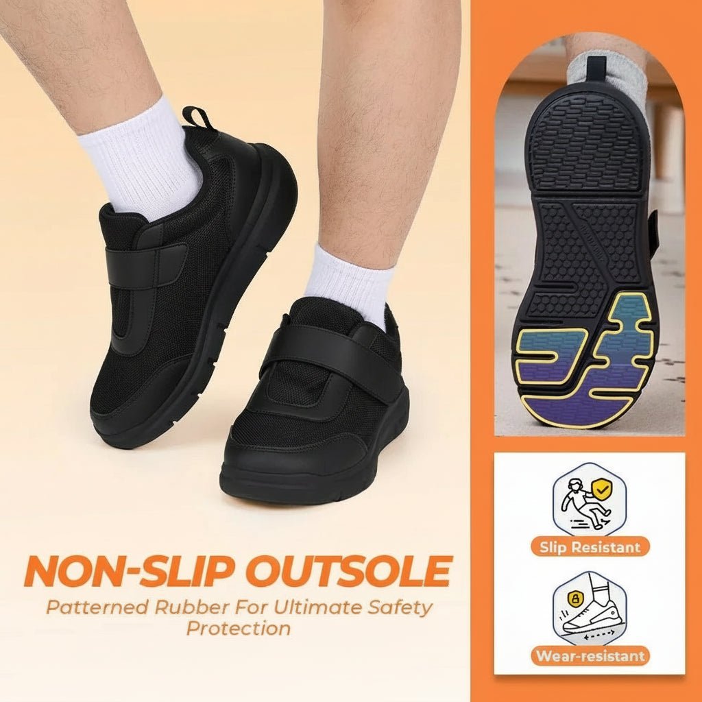 AureFlex Extra Wide Diabetic Shoes For Men With Gentle Orthopedic Comfort | Temsk