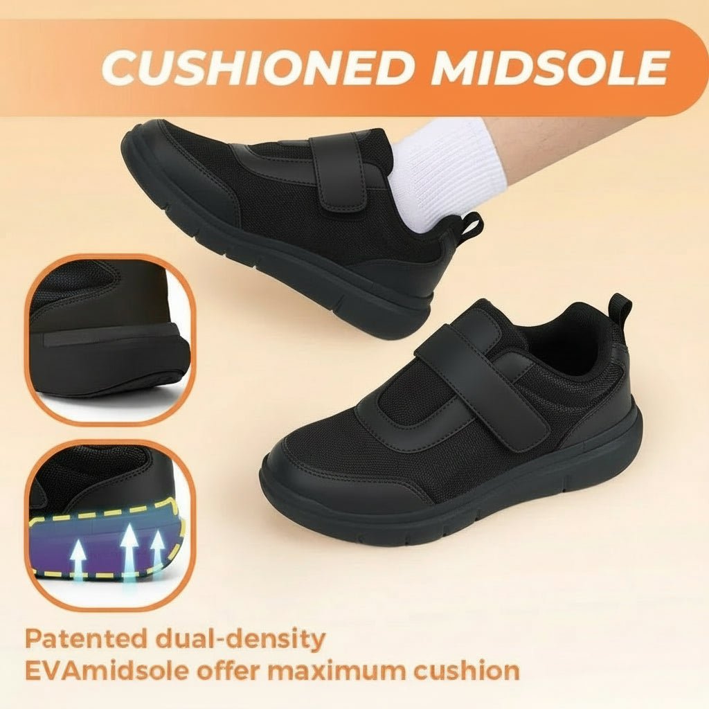 AureFlex Extra Wide Diabetic Shoes For Men With Gentle Orthopedic Comfort | Temsk