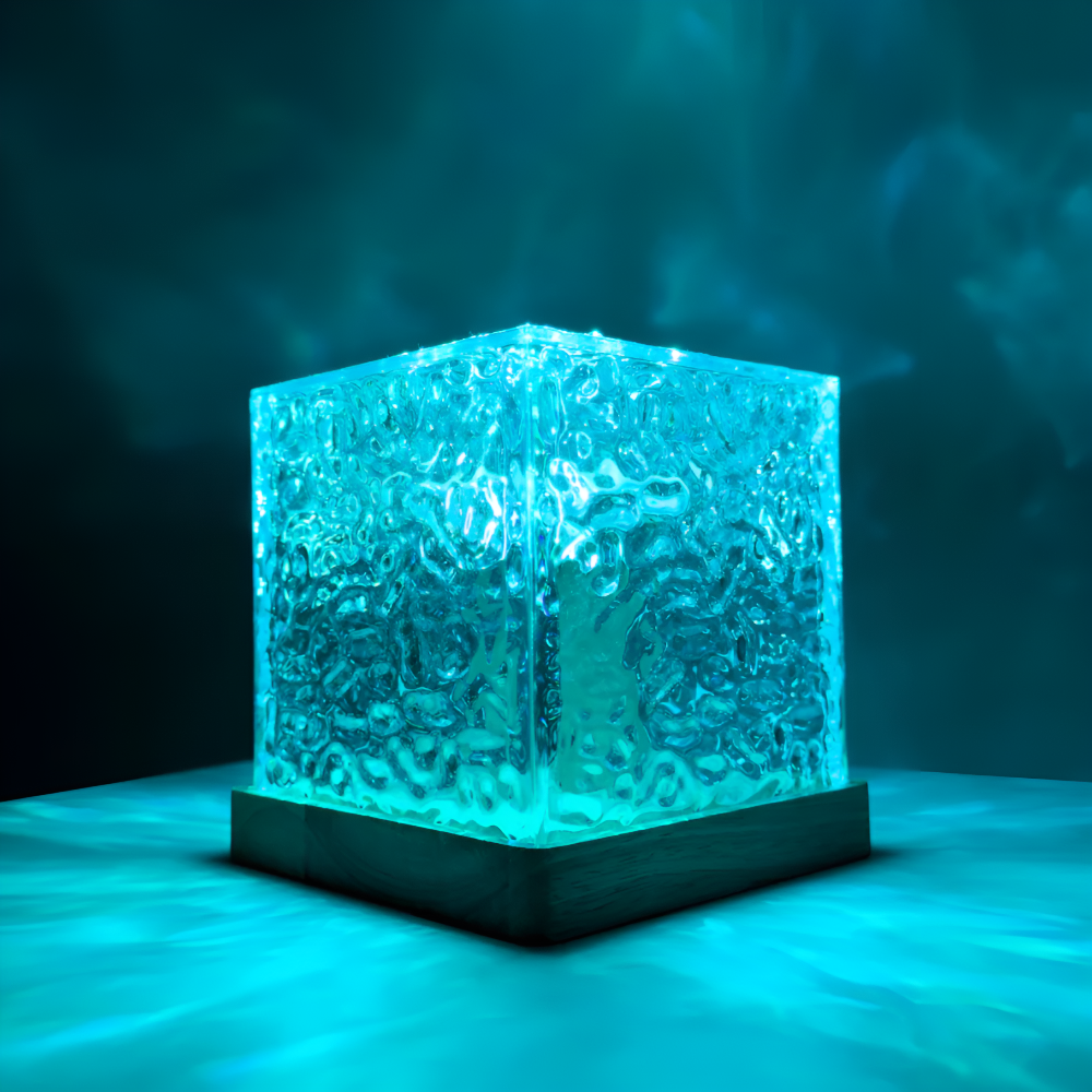 LED Color Cube Projector Lamp For Relaxing Room Ambience | Temsk