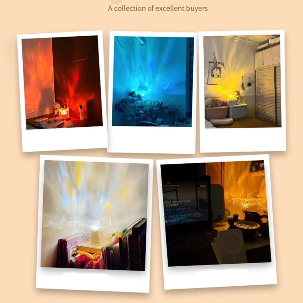 LED Color Cube Projector Lamp For Relaxing Room Ambience | Temsk