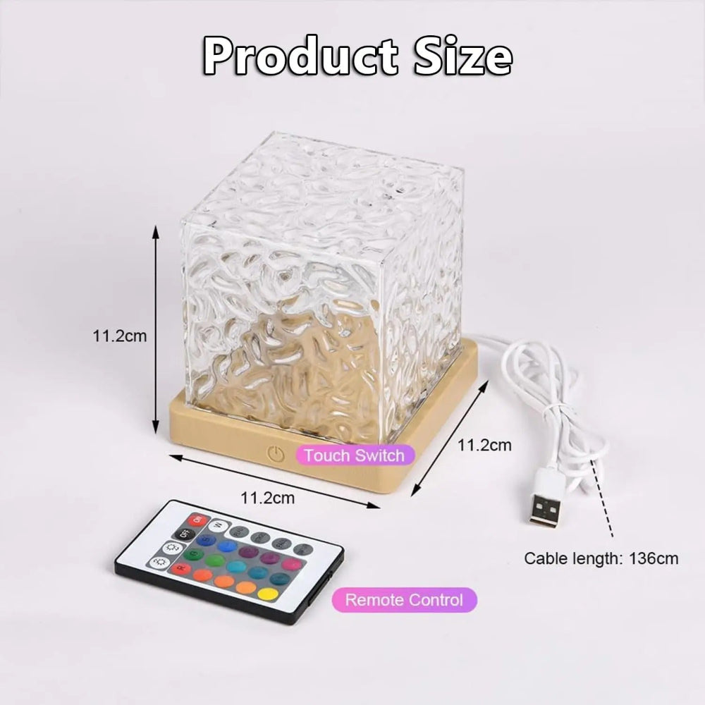 LED Color Cube Projector Lamp For Relaxing Room Ambience | Temsk