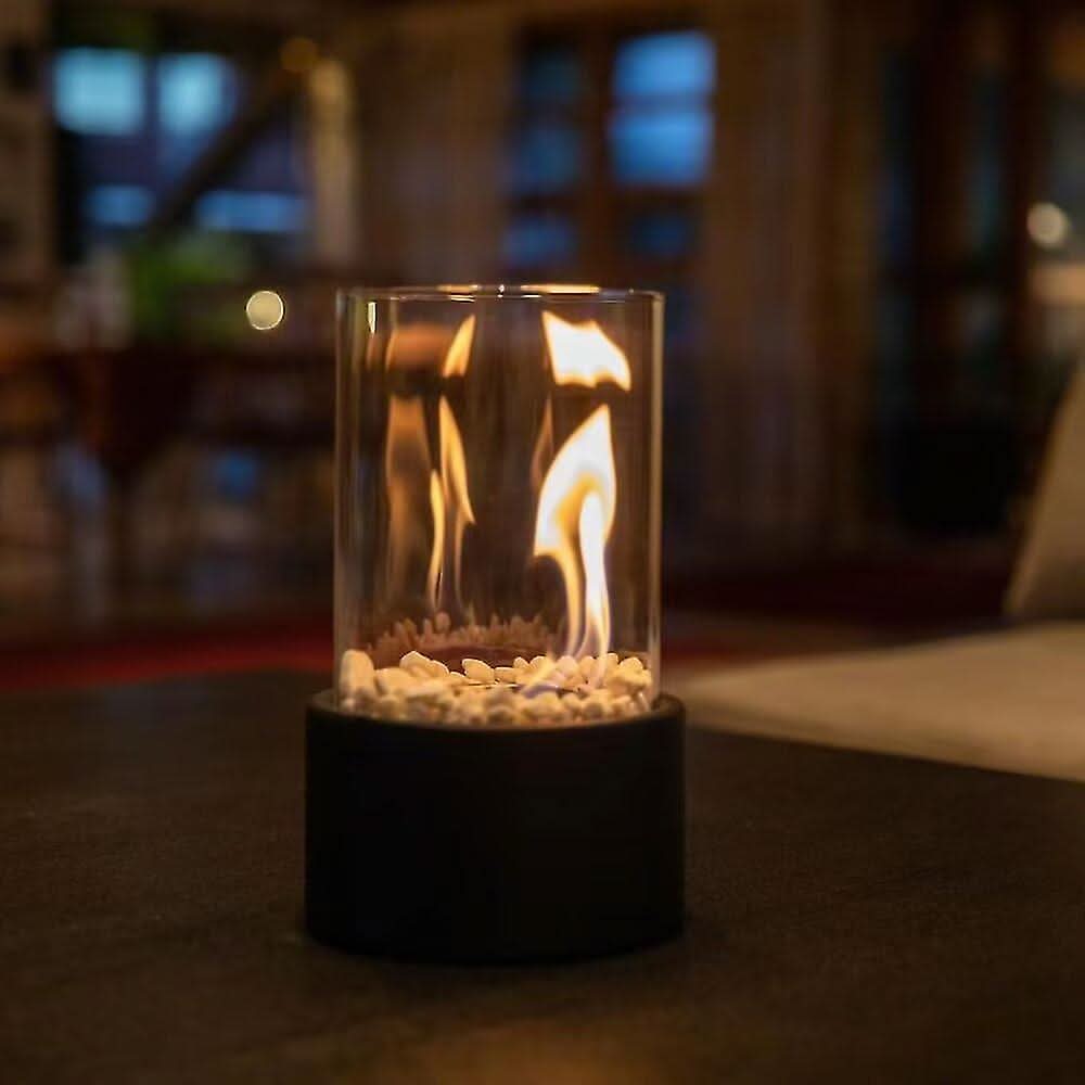 LumaFlair Glass Oil Lamp Refillable and Stylish for Indoors and Outdoors | Temsk