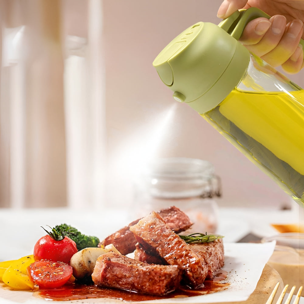 Glas-Ölspender und Sprühflasche für die Küche, nachfüllbare Sprühflasche | Temsk