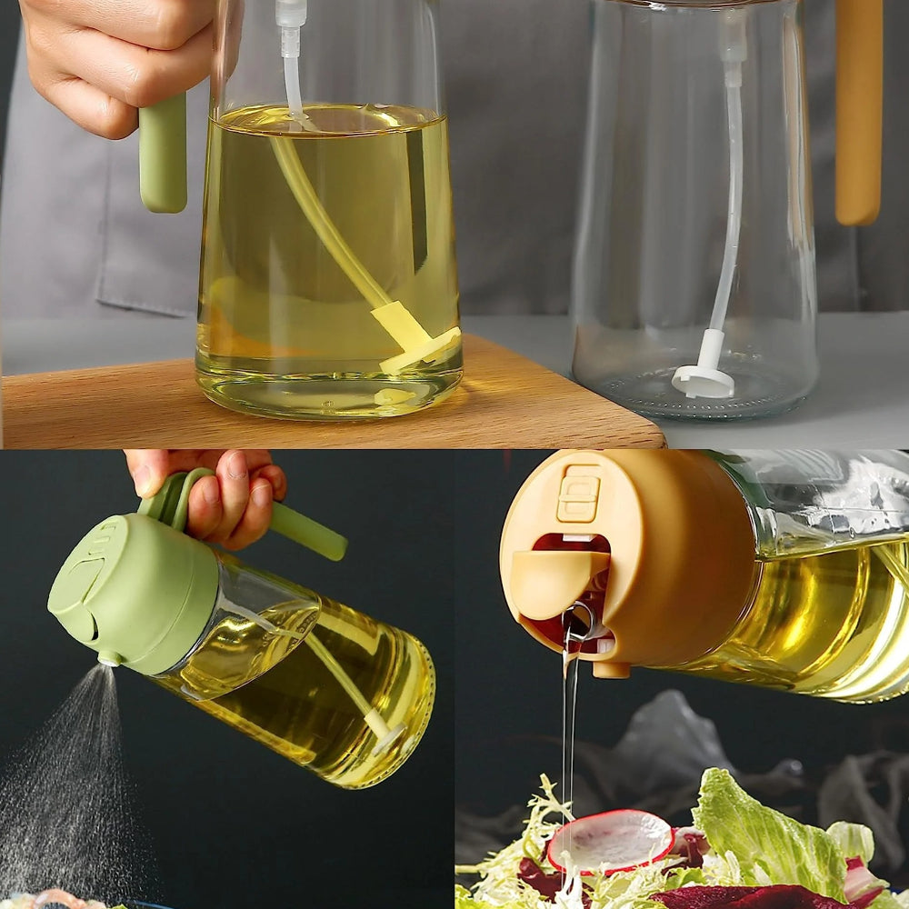 Glas-Ölspender und Sprühflasche für die Küche, nachfüllbare Sprühflasche | Temsk