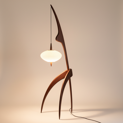 EverLume Refined Modern Kitchen Pendant Light Featuring Sculpted Wood Frame And Disc Diffuser Temsk