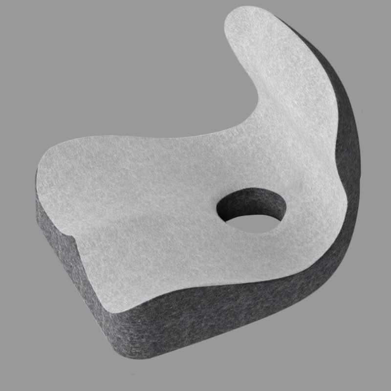 OrthoEase Orthopedic L-Shape Seat Cushion With Memory Foam Back And Tailbone Relief | Temsk