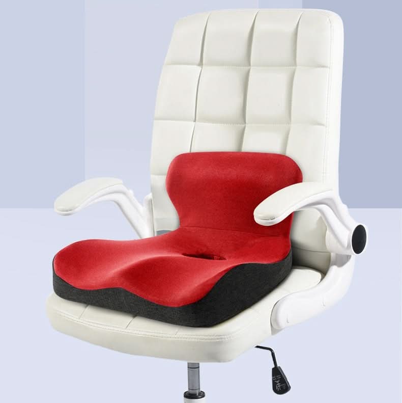 OrthoEase Orthopedic L-Shape Seat Cushion With Memory Foam Back And Tailbone Relief | Temsk