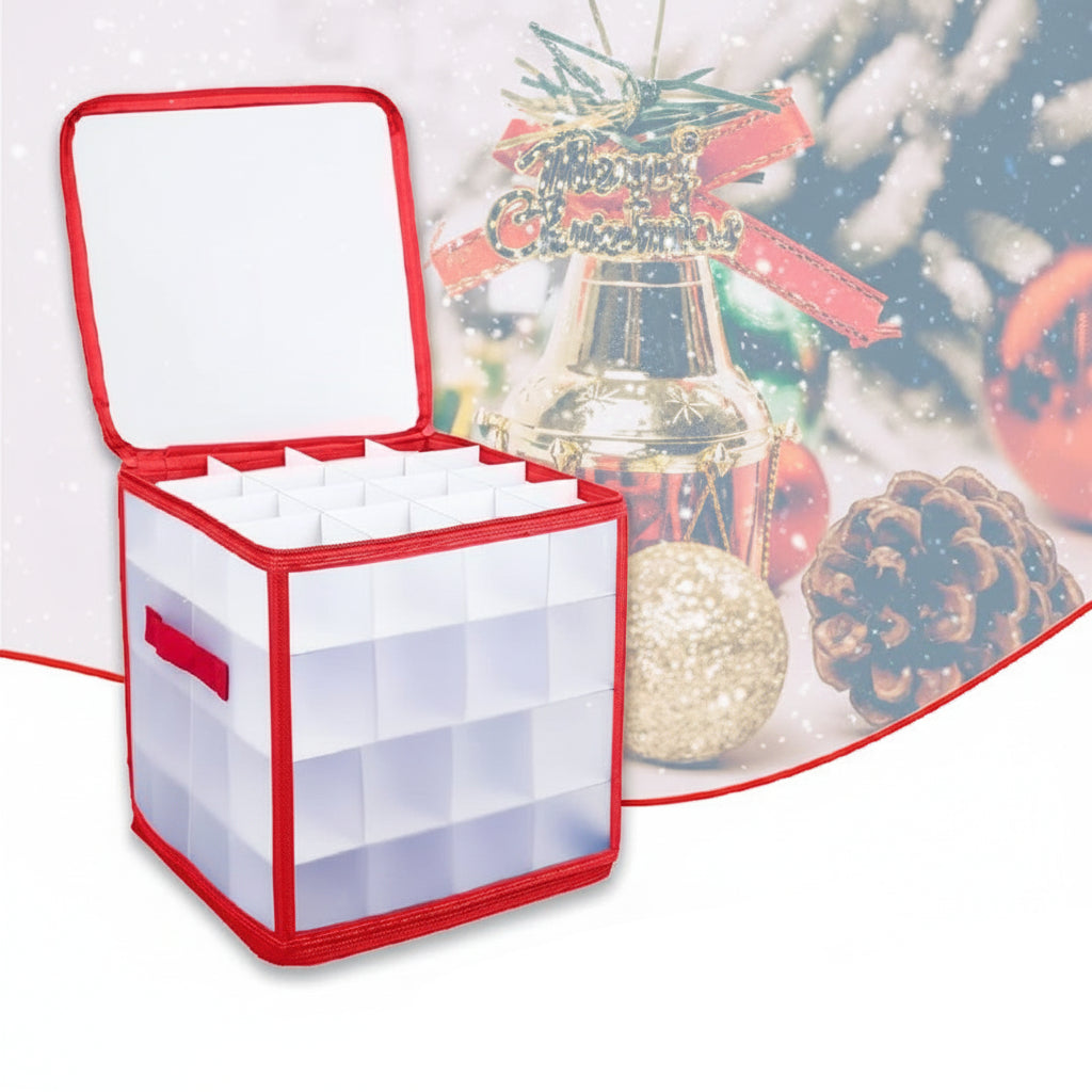 Clear Plastic Ornament Box For Christmas Decorations Storage | Temsk