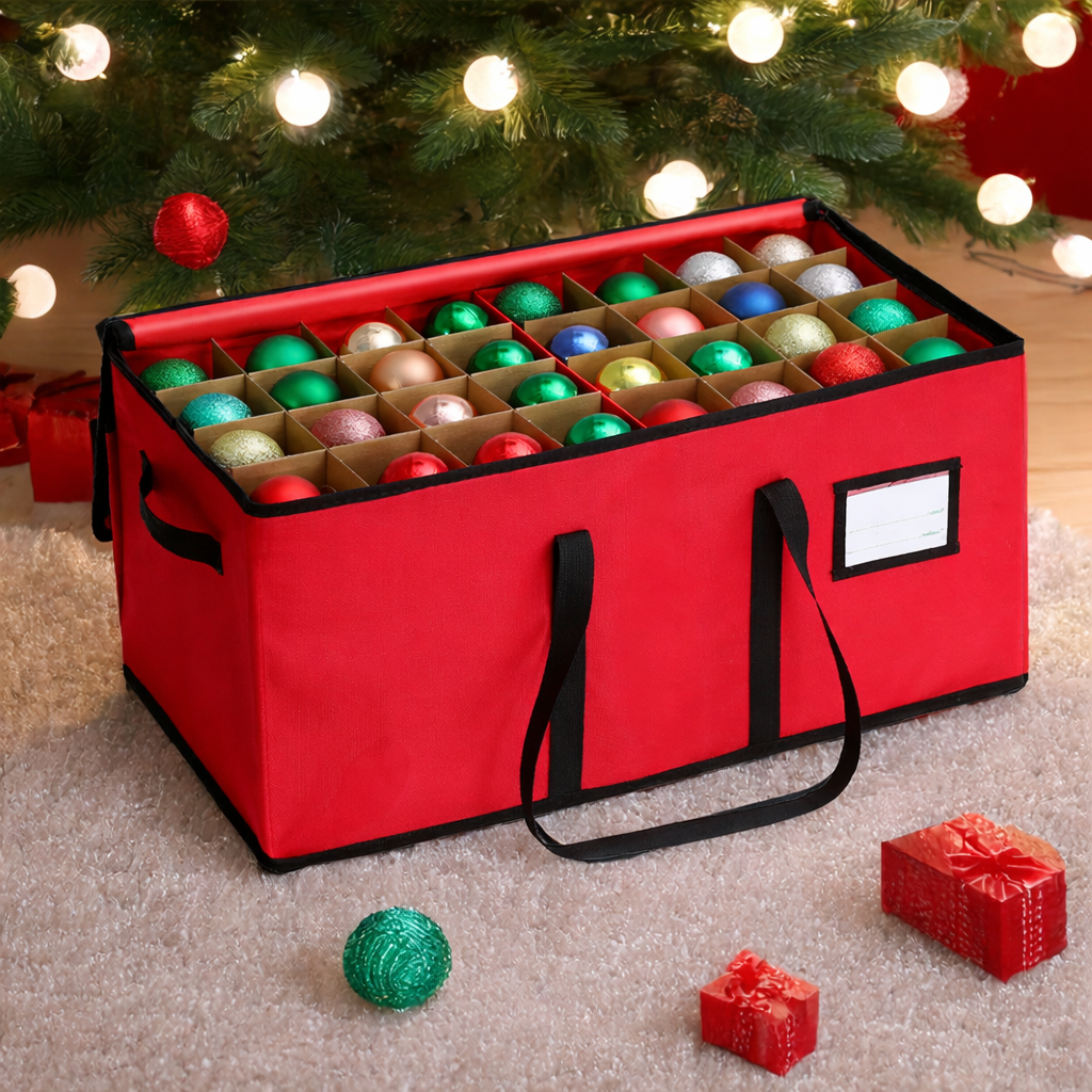 Stackable Ornament Organizer For Christmas Decor Storage | Temsk