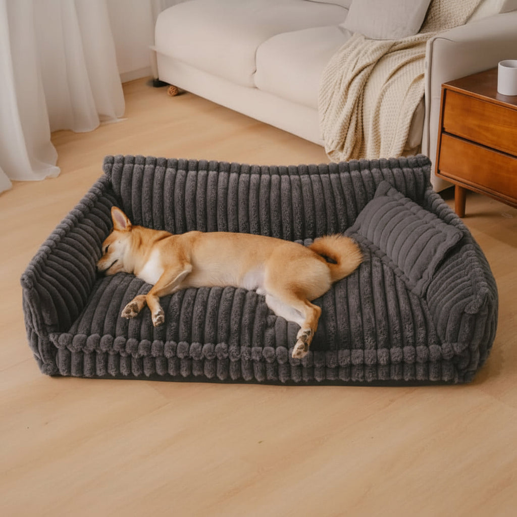 Cozy Dream Orthopedic Dog Cushion With Neck Support And Fluffy Comfort | Temsk