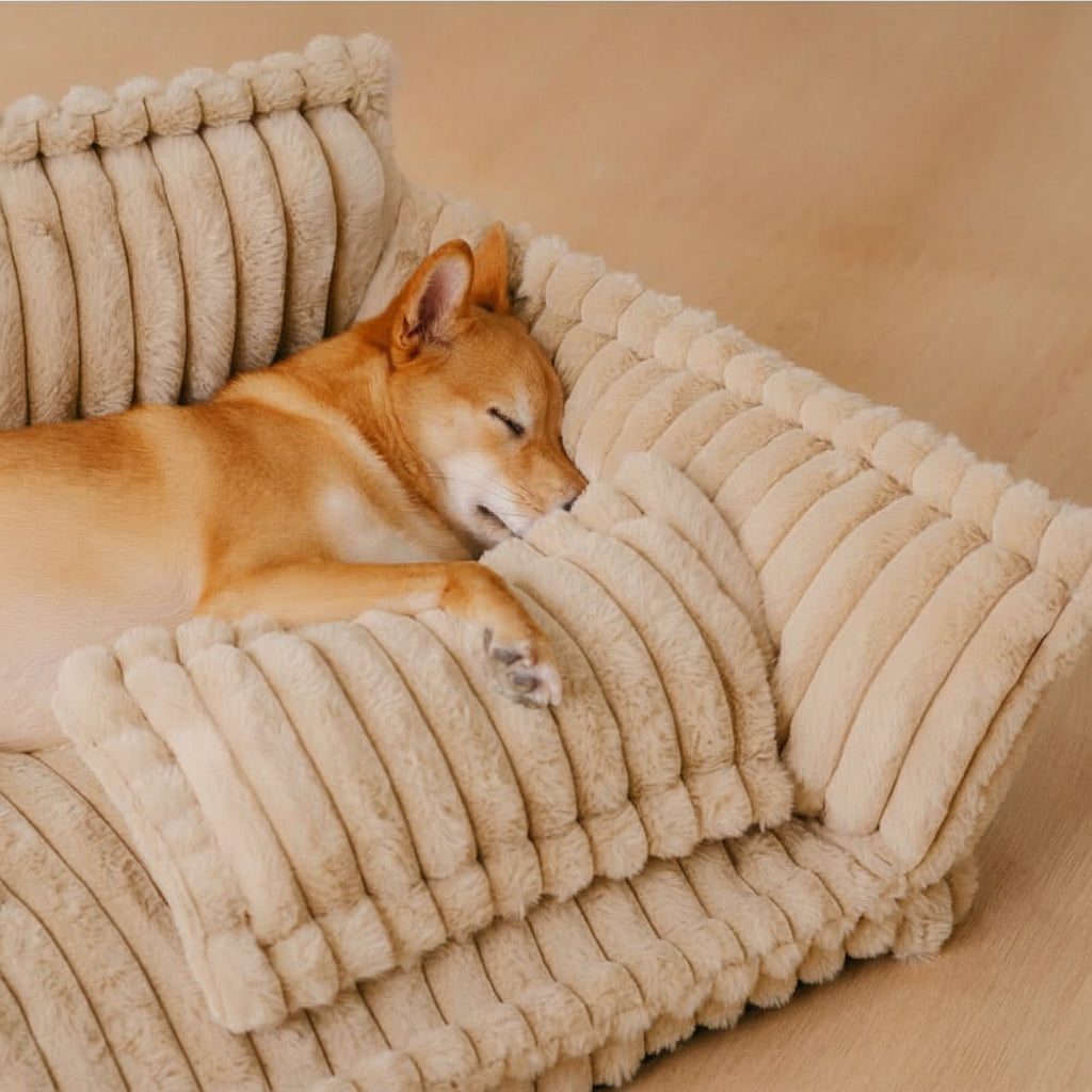 Cozy Dream Orthopedic Dog Cushion With Neck Support And Fluffy Comfort | Temsk