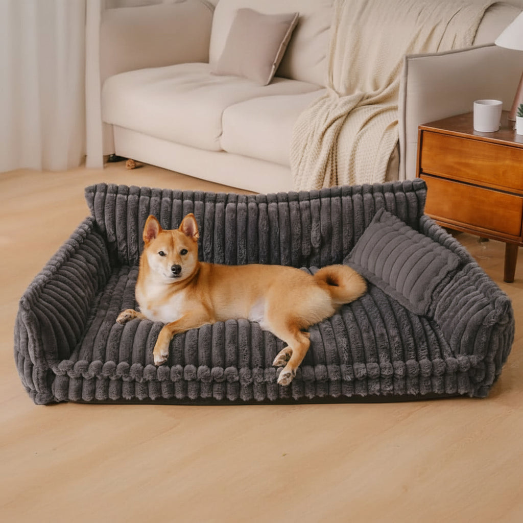 Cozy Dream Orthopedic Dog Cushion With Neck Support And Fluffy Comfort | Temsk