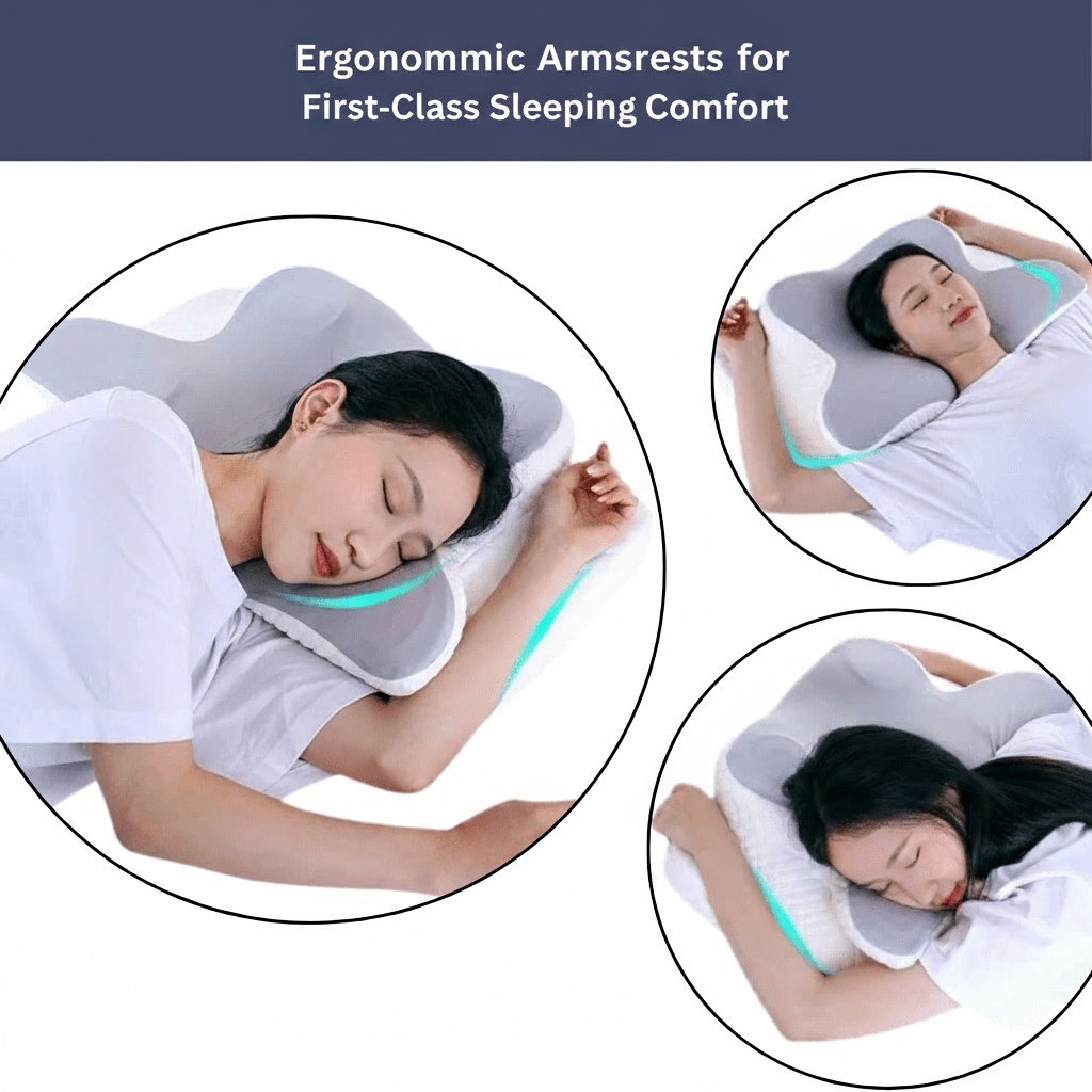 AuroraCore Orthopaedic Memory Foam Pillow For Neck And Shoulder Pain Relief | Temsk