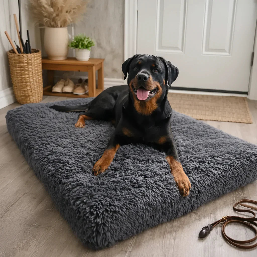 Waschbares Hundebett mit erhöhtem Rand, Schlafkissen für den Innenbereich | Temsk