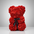 Rose Bear Gift For Mother's Day With Artificial Flower Teddy Decor | Temsk