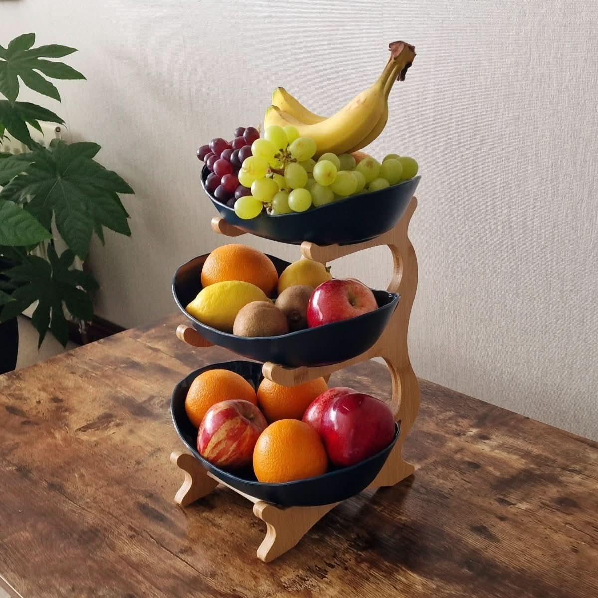 Asteria Home Etagere Two- and Three-Tier Fruit Bowl and Metal Storage Shelf | Temsk