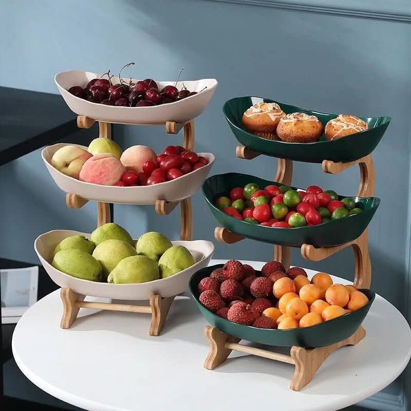 Asteria Home Etagere Two- and Three-Tier Fruit Bowl and Metal Storage Shelf | Temsk