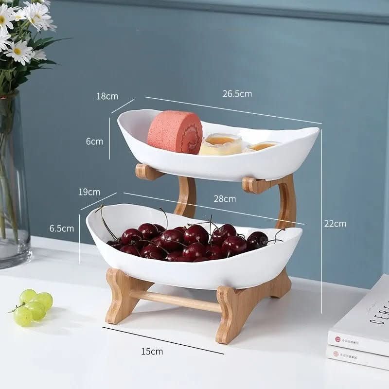Asteria Home Etagere Two- and Three-Tier Fruit Bowl and Metal Storage Shelf | Temsk