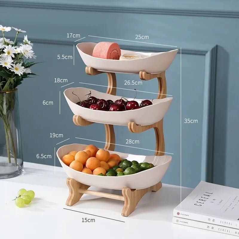 Asteria Home Etagere Two- and Three-Tier Fruit Bowl and Metal Storage Shelf | Temsk