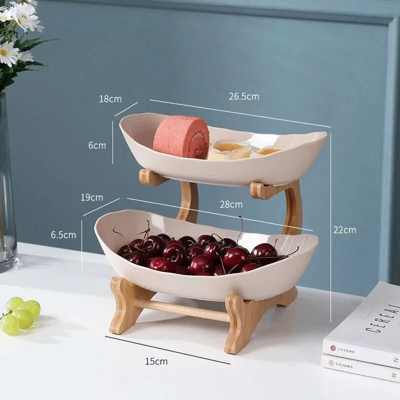 Asteria Home Etagere Two- and Three-Tier Fruit Bowl and Metal Storage Shelf | Temsk