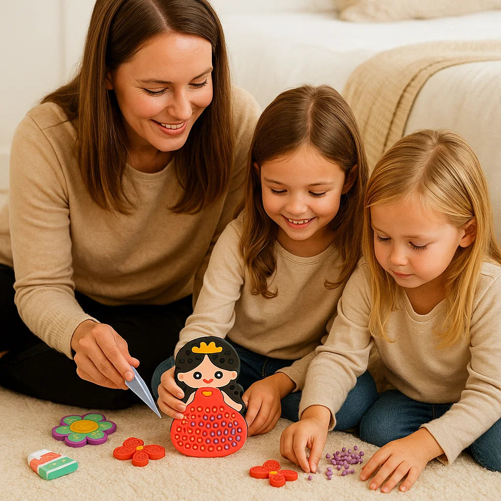 Kids Bead Painting Craft Kit For Creative Art Activity | Temsk