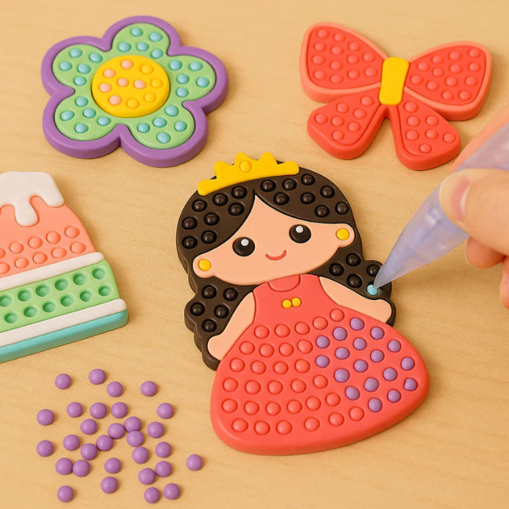 Kids Bead Painting Craft Kit For Creative Art Activity | Temsk