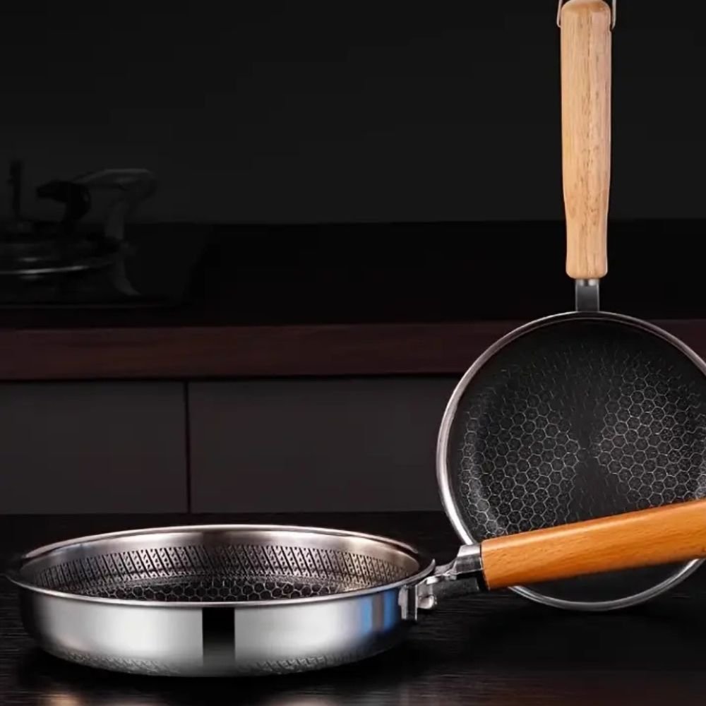 NovaGrip Nonstick Stainless Steel Pan For Comfortable Handling | Temsk