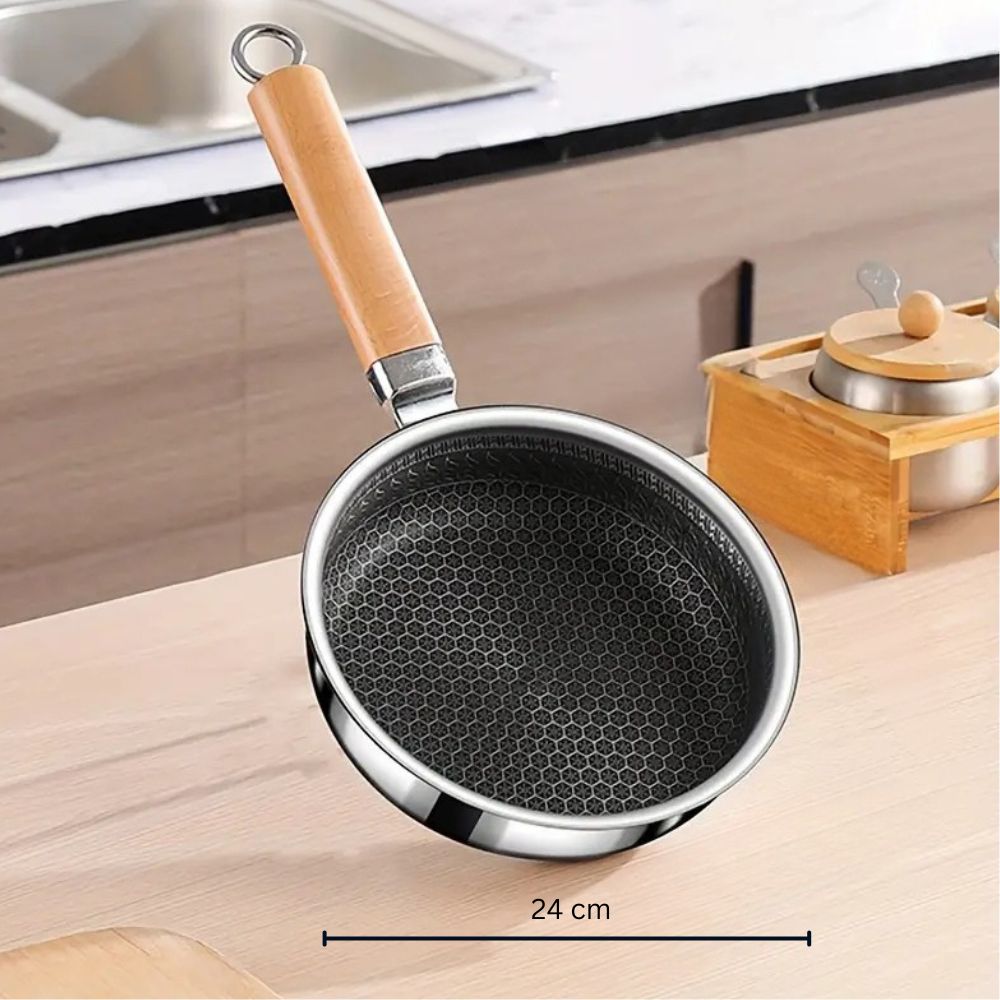 NovaGrip Nonstick Stainless Steel Pan For Comfortable Handling | Temsk