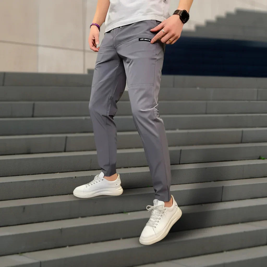 Herren Slim Fit Cargo-Hose mit mehreren Taschen und Stretch | Temsk
