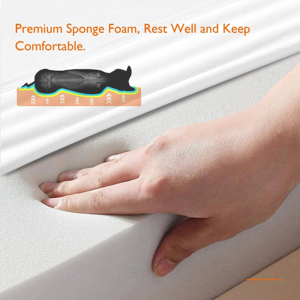 TrailPaws L-tvarovaná ortopedická pěnová psí postel pro domácí mazlíčky | Temsk