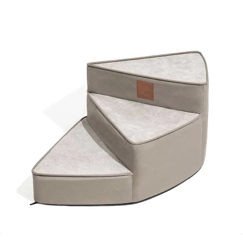 LuxeStep Non-Slip 3-Step Faux Leather Indoor Staircase | Temsk